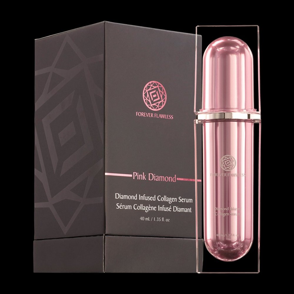 FOREVER FLAWLESS-PINK DIAMOND INFUSED COLLAGEN SERUM-1.35 fl oz/40 ml-NEW-SEALED